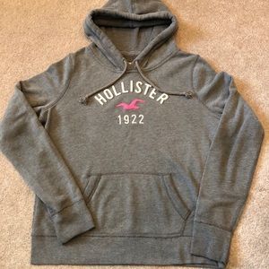 Grey Hollister hoodie, Sz L